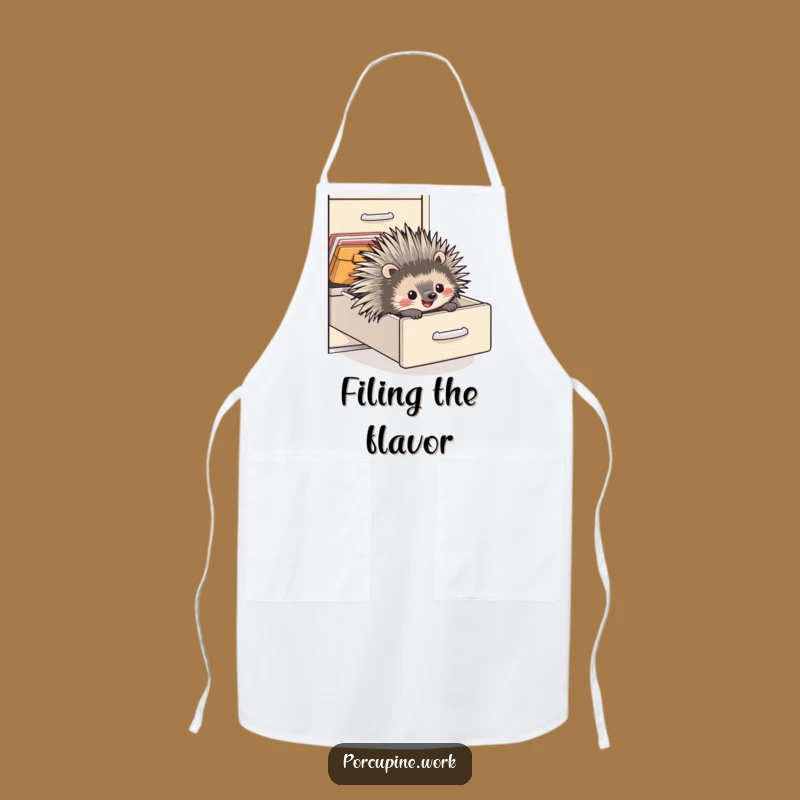 Funny Porcupine Chef Apron - Hilarious Kitchen Fun for Delightful Cooks