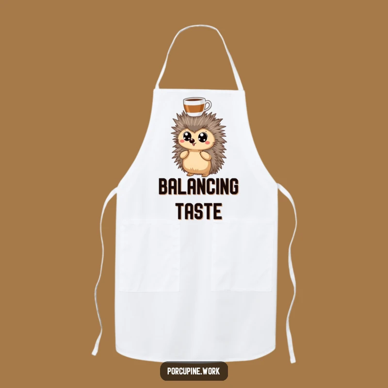 Funny Coffee Porcupine Apron: Brew-tiful Kitchen Gear for Caffeinated Cooks