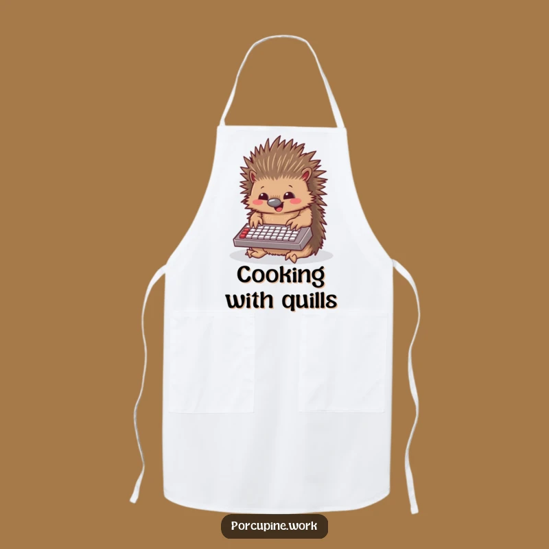 Funny Porcupine Apron: Cook Up Some Laughs with This Hilarious Kitchen Accessory!