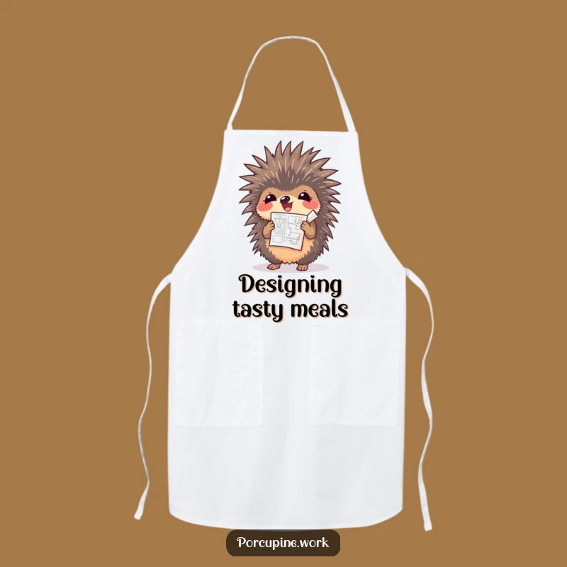 Funny Porcupine Apron - Hilarious Chef's Plans for Culinary Success!