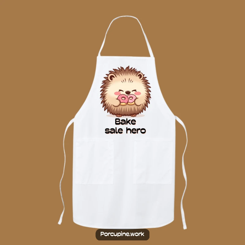 Funny Porcupine Chef Apron: Cooking Up Laughs with Office Friends