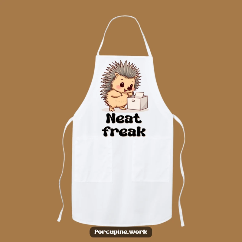 Funny Porcupine Chef Apron: Organized for Culinary Success