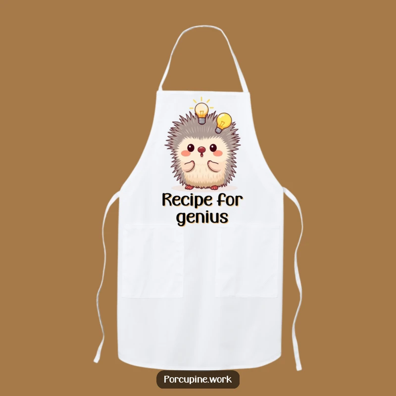 Funny Porcupine Idea Apron: Cooking Up Bright Ideas, Hilarious Kitchen Funny Gift