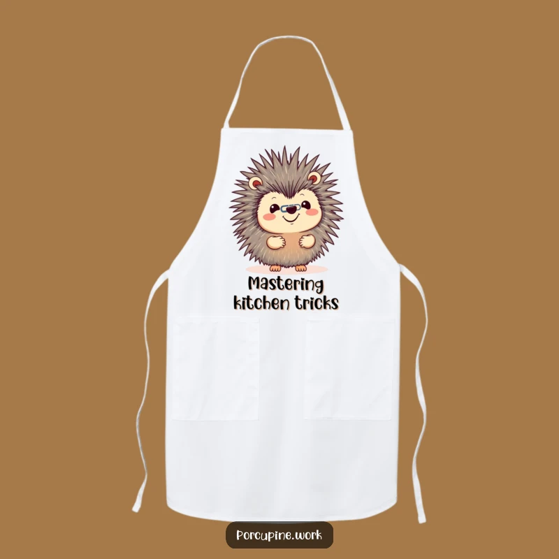 Funny Porcupine Paperclip Apron - Hilarious Wear for Precision Tasks