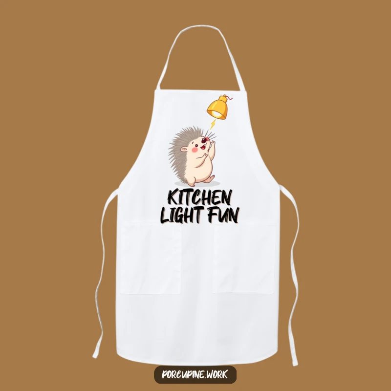 Funny Porcupine Lamp Apron: Cook with Playful Charm!