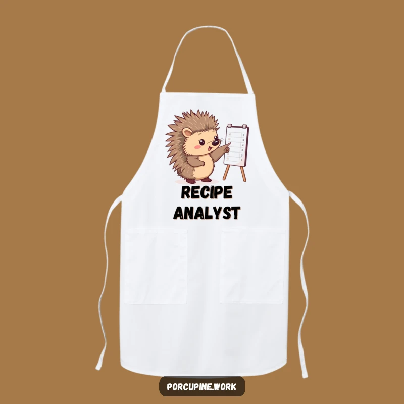 Funny Porcupine Apron: Cook Up Brilliant Ideas with This Chart-Pointing Design