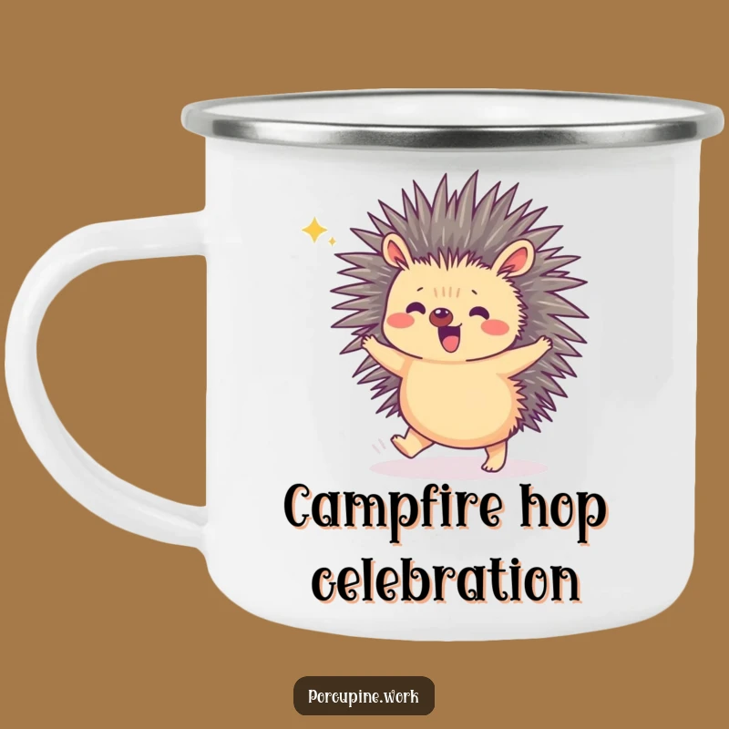 Funny Porcupine Camping Mug: Celebrate Adventures with a Hop