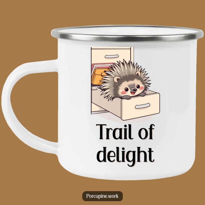 Funny Porcupine Camp Mug - Hilarious Outdoor Adventure for Delightful Campers