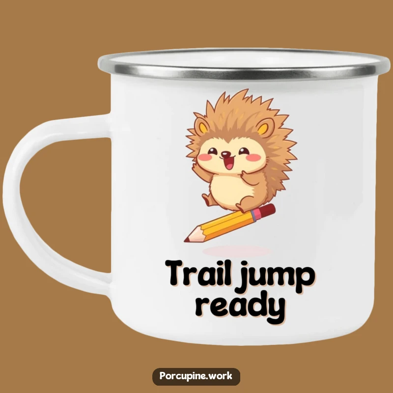 Funny Porcupine Adventure Mug - Leap Outdoors, Awesome Funny Gift!