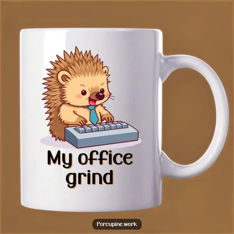 Funny Porcupine Office Mug - Professional Prickly Worker Gift