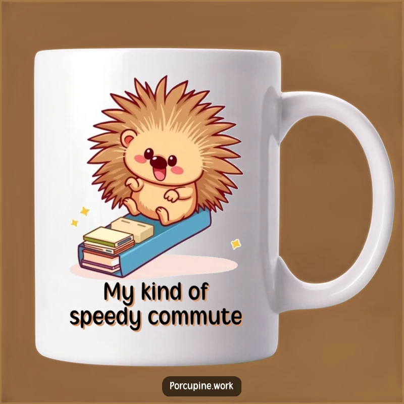 Funny Porcupine Office Ramp Mug - Hilarious Executive Gift Idea