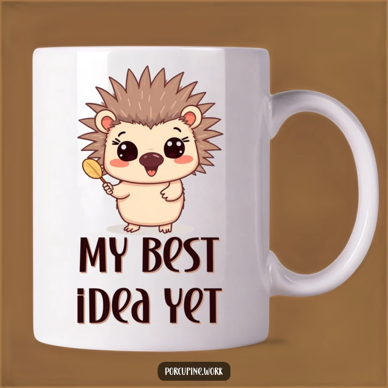 Funny Quill Presenter Porcupine Mug: A Cheerful Gift for Givers