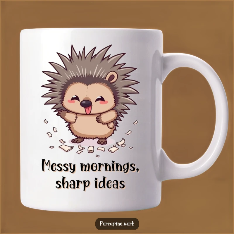 Funny Mischief Porcupine Mug: A Hilarious Gift for the Playful