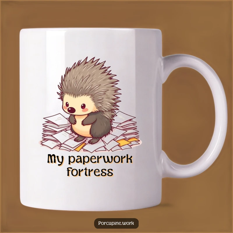 Funny Porcupine Office Rage Mug: The Perfect Hilarious Gift for Overwhelmed Professionals!