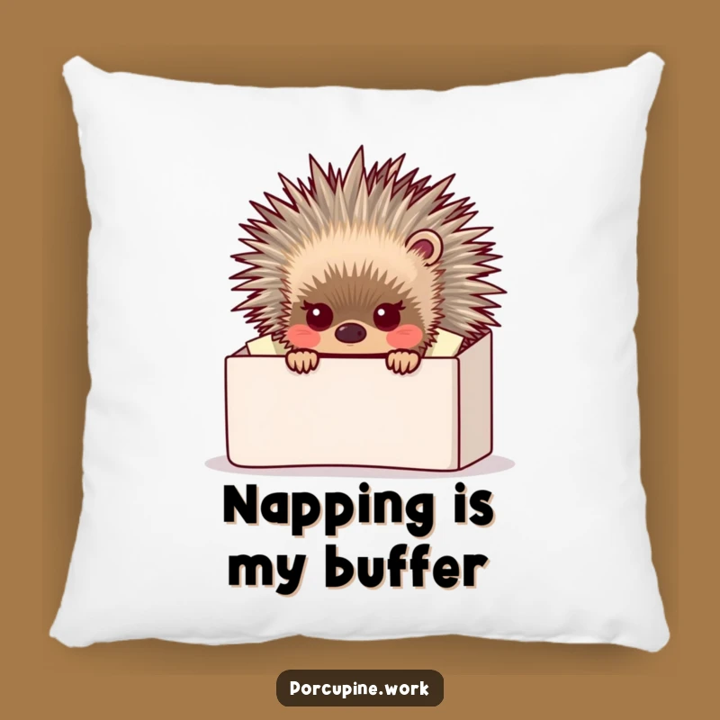 Funny Porcupine Inbox Pillow - Cozy Comfort and Hilarious Office Decor!