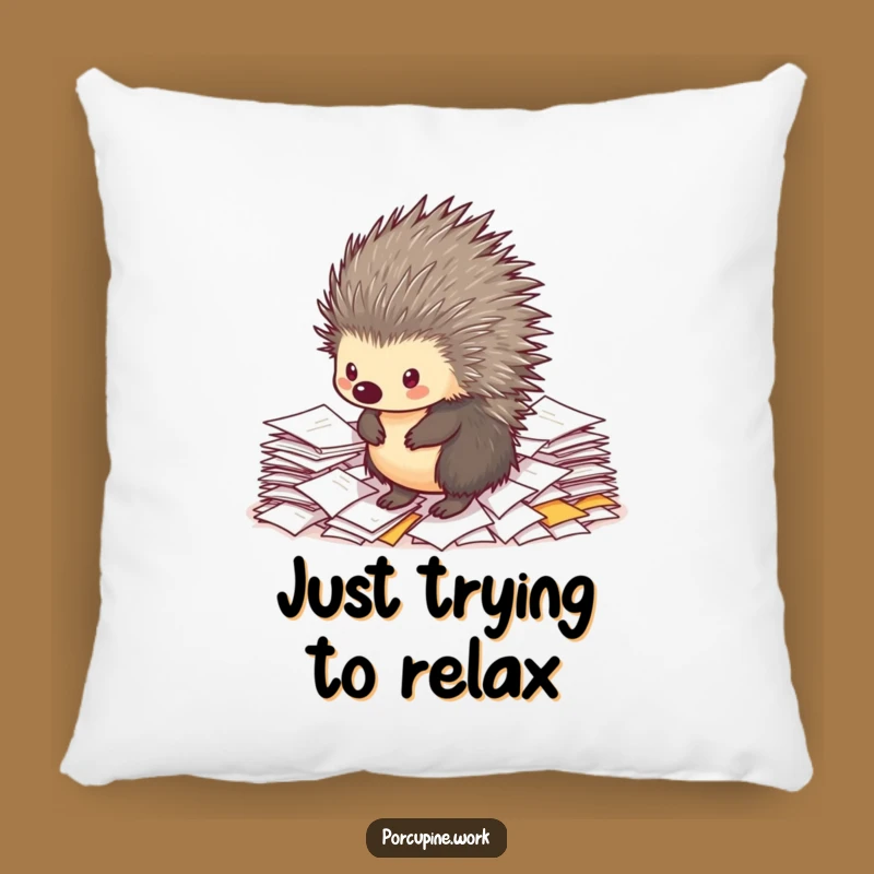 Funny Porcupine Pillow: Add Cozy Humor to Your Space - The Ultimate Comforting Gift!