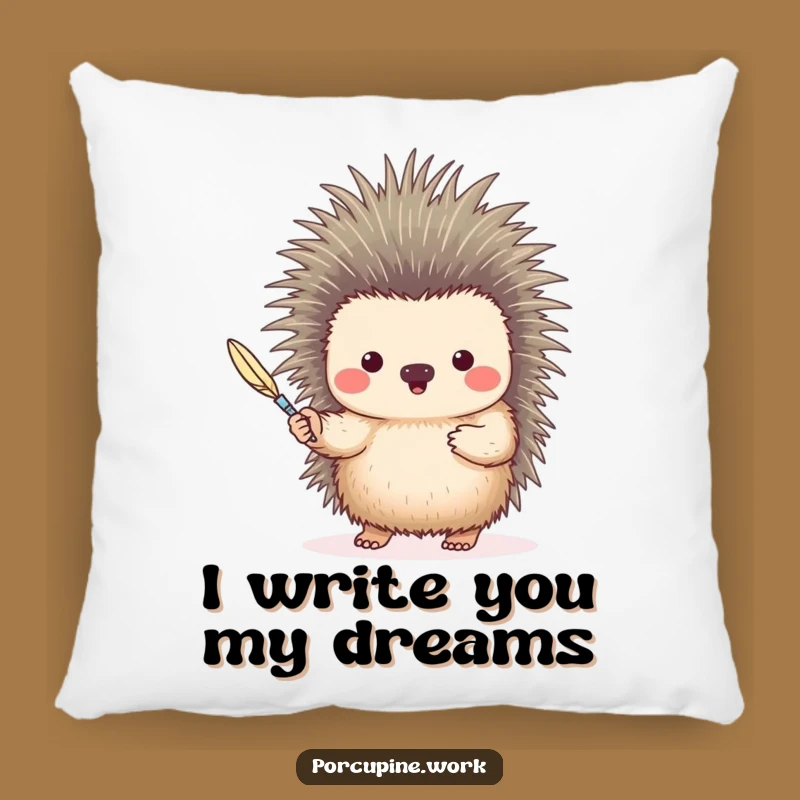 Funny Quill Porcupine Pillow: Comfy Support for Your Creative Moments