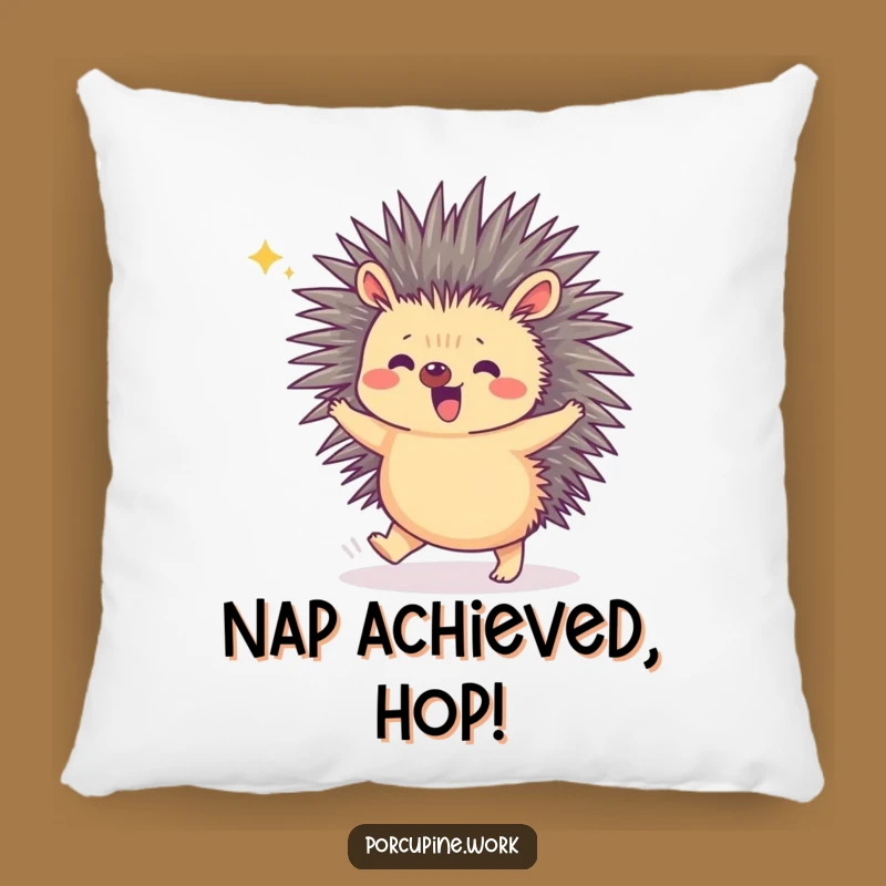 Funny Porcupine Pillow: Add Cozy Celebration to Your Space