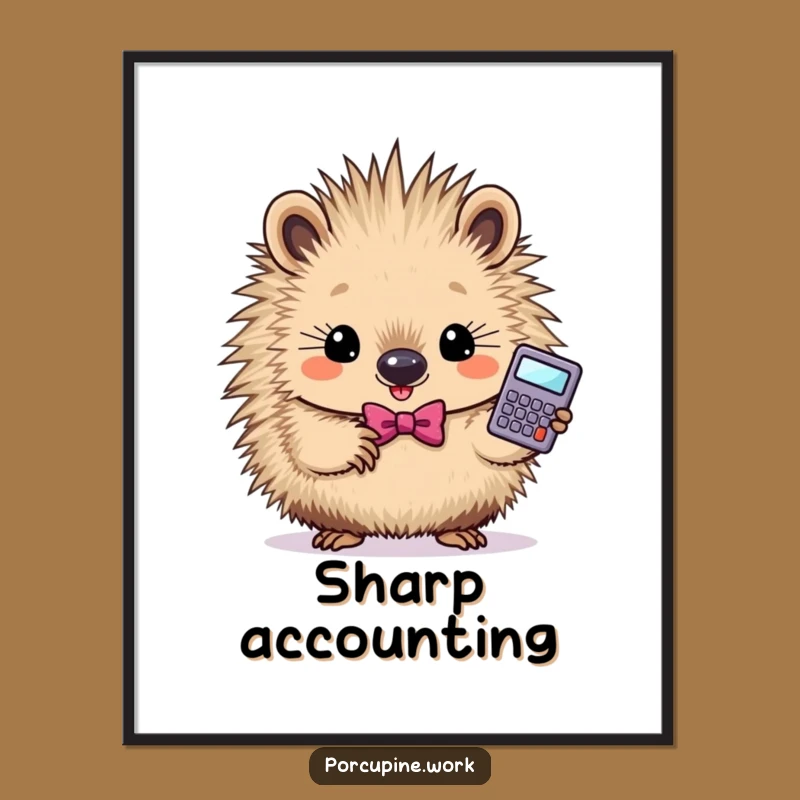 Funny Smart Porcupine Art: Instant Intellect for Your Walls