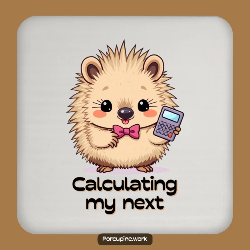 Funny Smart Porcupine Coaster: Protect Surfaces with Intellect