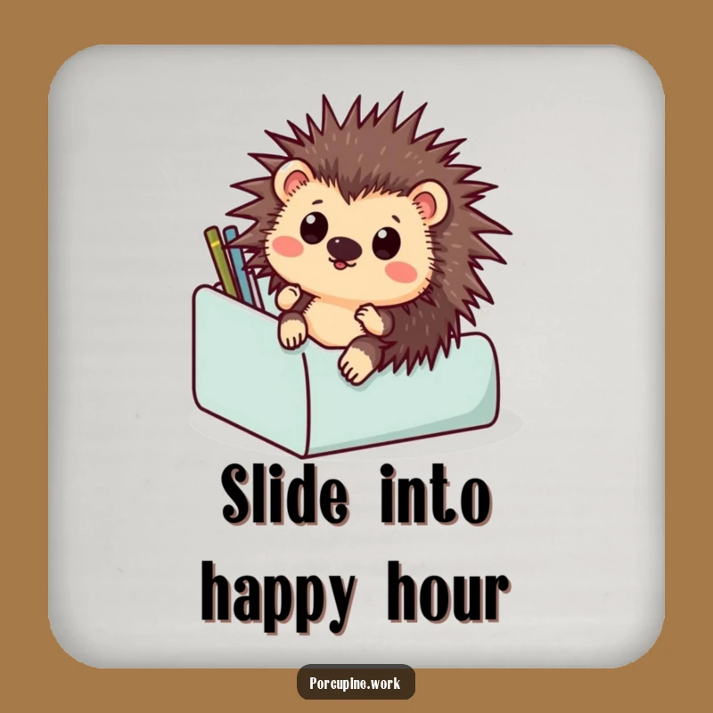 Funny Porcupine Coasters: Protect Your Surfaces with Hilarious Office Charm