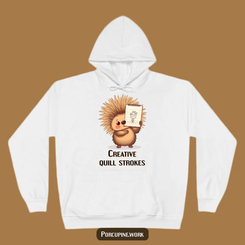 Funny Porcupine Hoodie: Cozy Doodle Champion, Hilarious Creative Comfort Gift