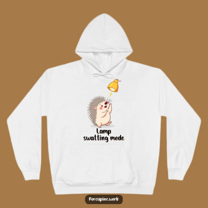 Funny Porcupine Lamp Hoodie: Stay Cozy and Playful with This Hilarious Gift!