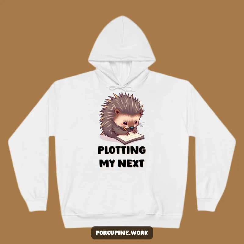 Funny Porcupine Productivity Hoodie - Stay Focused, Awesome Funny Gift!