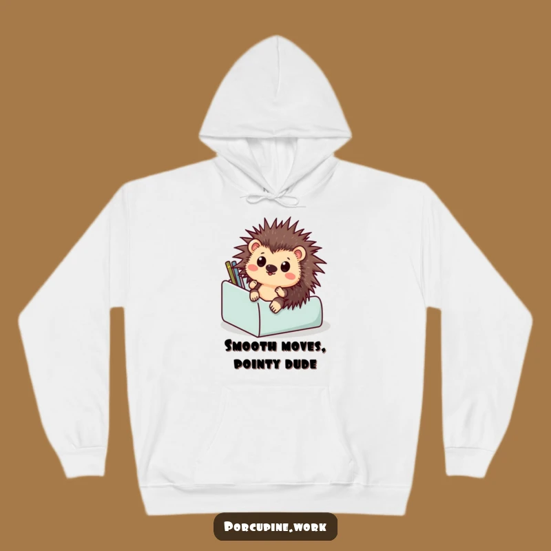 Funny Porcupine Hoodie: Stay Cozy with This Hilariously Relatable Office Gag