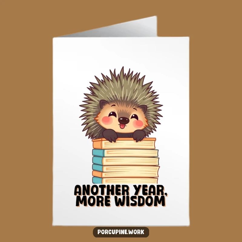 Amused Free Printable Porcupine Birthday Card - Office Humor Downloadable Gift