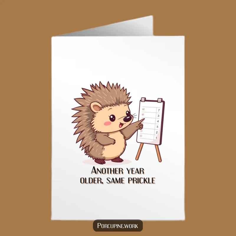Funny Porcupine Birthday Card: Free Printable Data Point Greeting