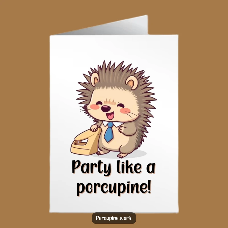Hilarious Free Printable Porcupine Birthday Card - Dapper Downloadable Gift