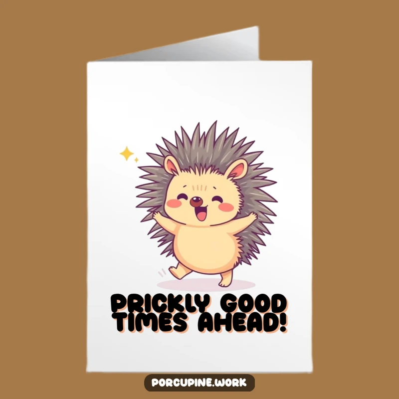 Joyful Porcupine Birthday Card: Free Printable Tiny Hop Greeting