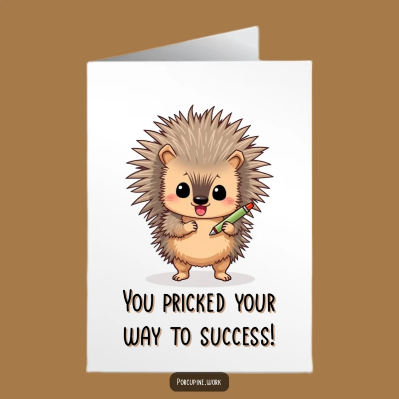 Free Printable Congrats Card: Shimmying Porcupine Celebrations, Hilarious DIY Downloadable Wishes