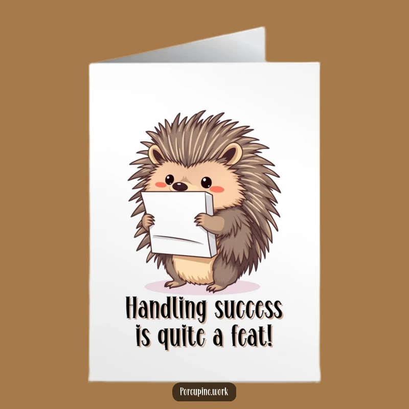 Porcupine Papers Free Printable Congratulations Card - Amazing Feat Downloadable!