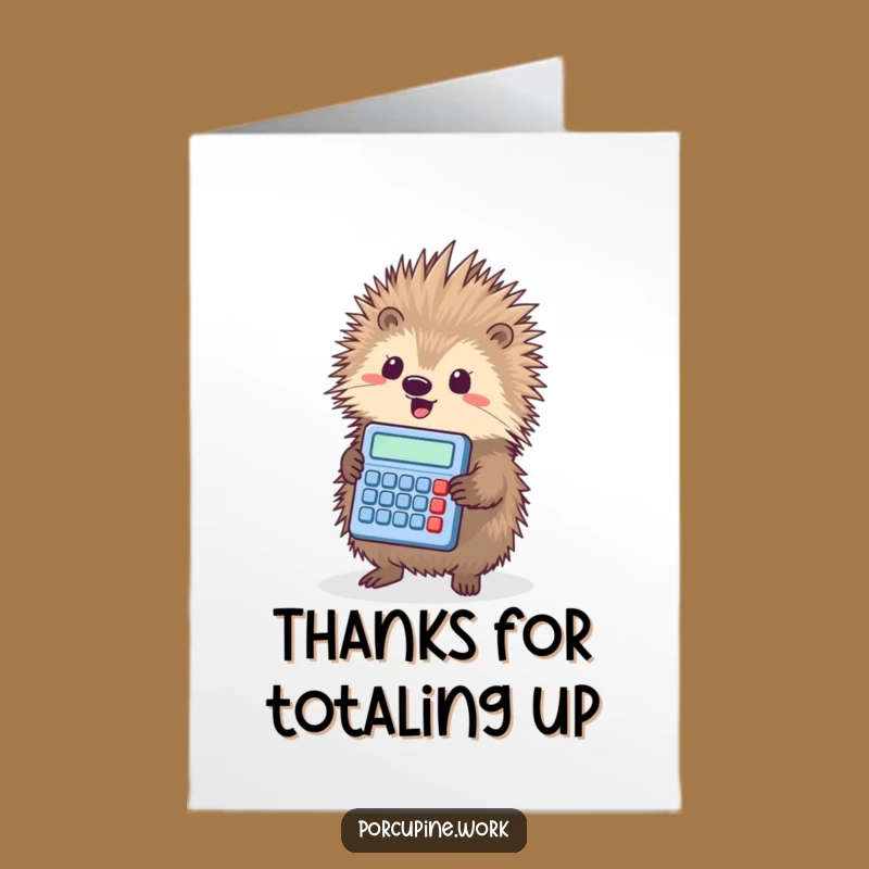 Grateful Free Printable Porcupine Thank You Card - Accurate Downloadable Gift