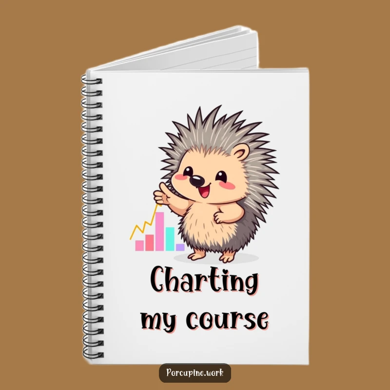 Funny Graph Pointer Porcupine Notebook: Chart Your Ideas, A Hilarious Gift!