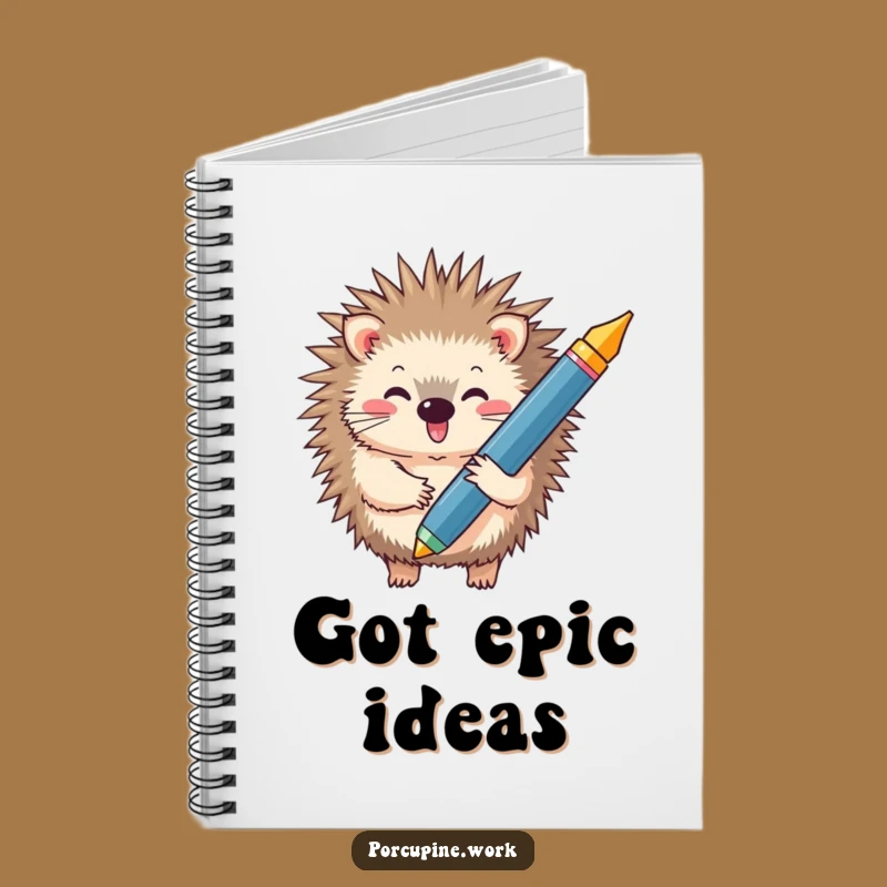 Funny Porcupine Journal - Hilarious Notebook for Ideas and Doodles
