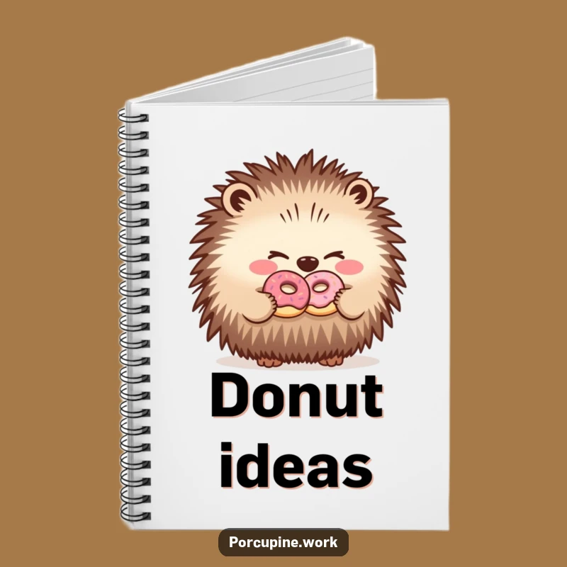Funny Porcupine Meeting Notes Notebook: Jot Down Laughs and Ideas