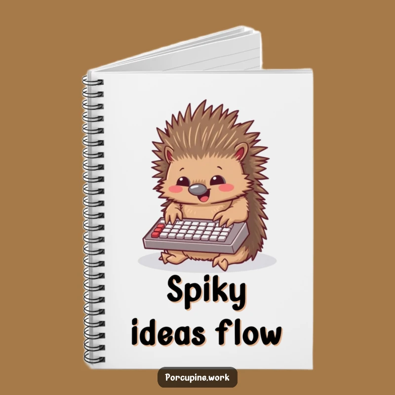 Funny Porcupine Notebook: Jot Down Ideas with This Hilarious Typing Journal!