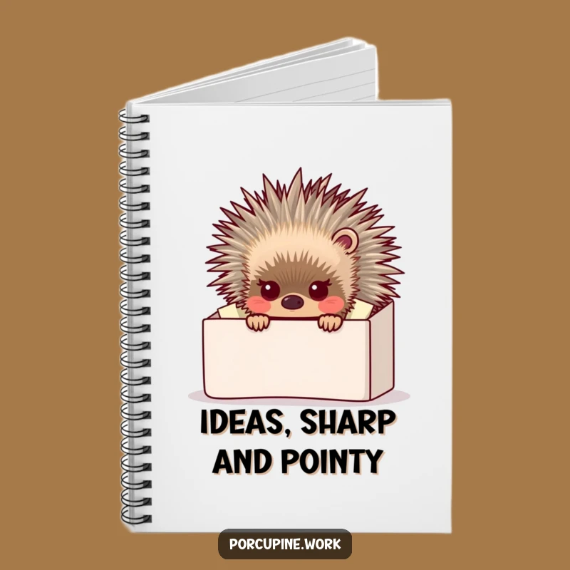 Funny Porcupine Notebook - Organize Your Chaos with Hilarious Style!