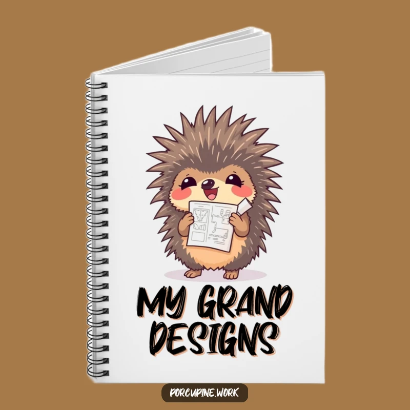 Funny Porcupine Notebook - Plan Your Success with Hilarious Style!