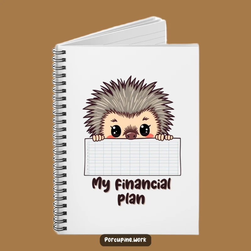 Funny Porcupine Notebook: Spreadsheet Analyst's Journal, Hilarious Data Gift