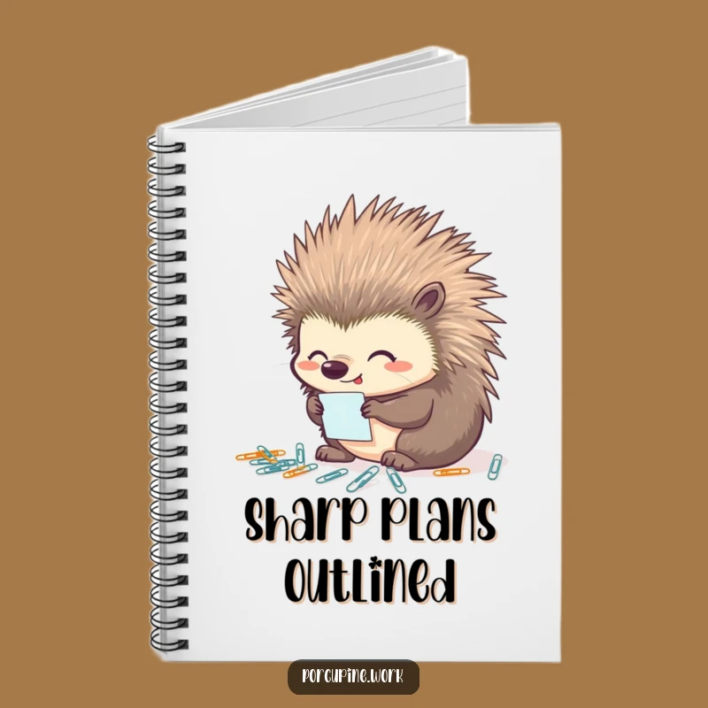 Funny Porcupine Organizer Notebook: Jot Down Ideas with This Hilarious Journal!