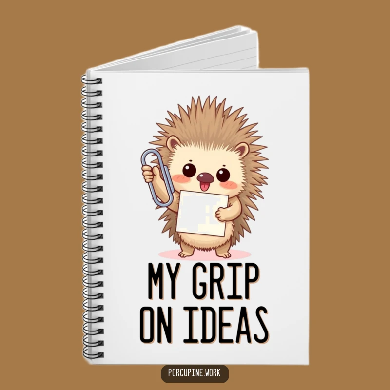 Funny Porcupine Paperclip Notebook: Office Triumph Hero, Hilarious Journal!