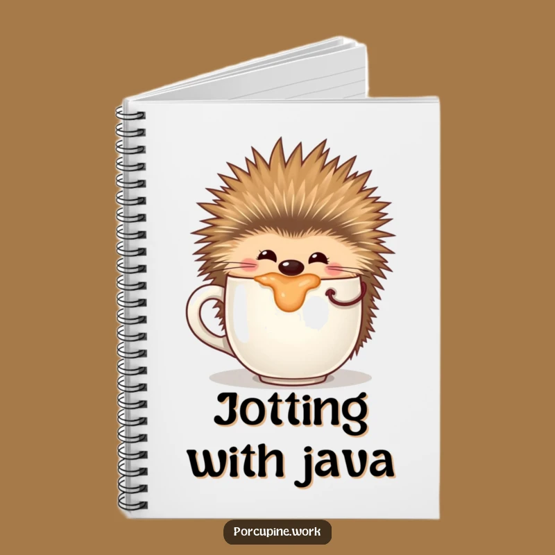Funny Sipping Porcupine Notebook: Sip Your Thoughts, A Hilarious Gift!
