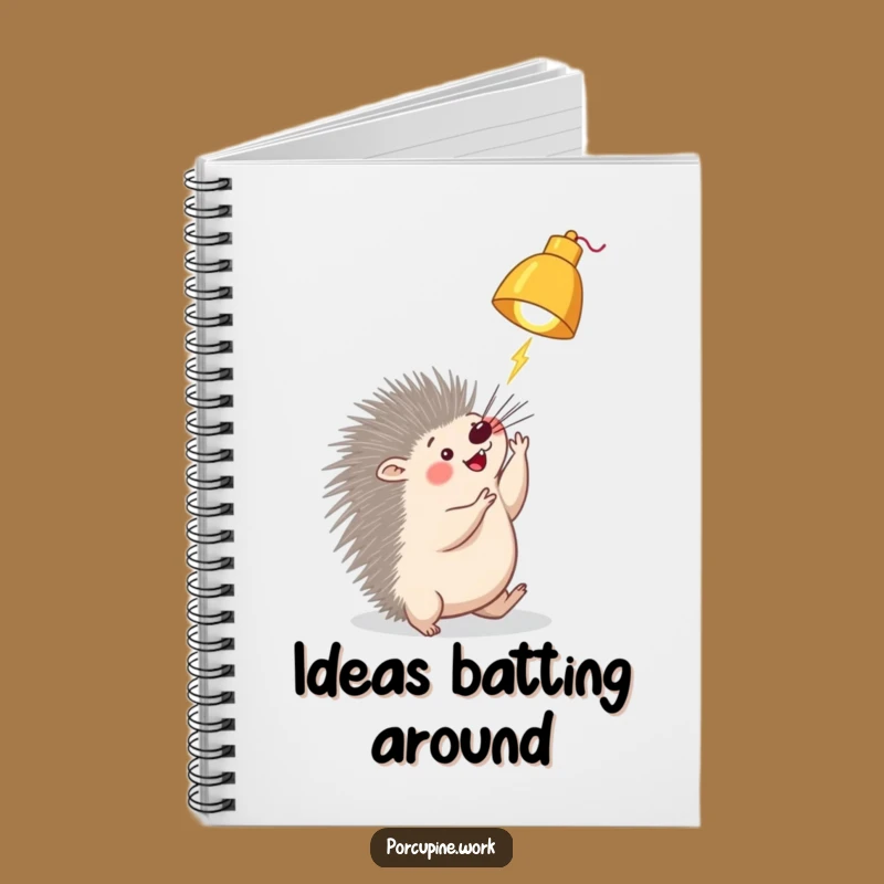 Funny Porcupine Lamp Notebook: Jot Down Ideas with This Hilarious Journal!