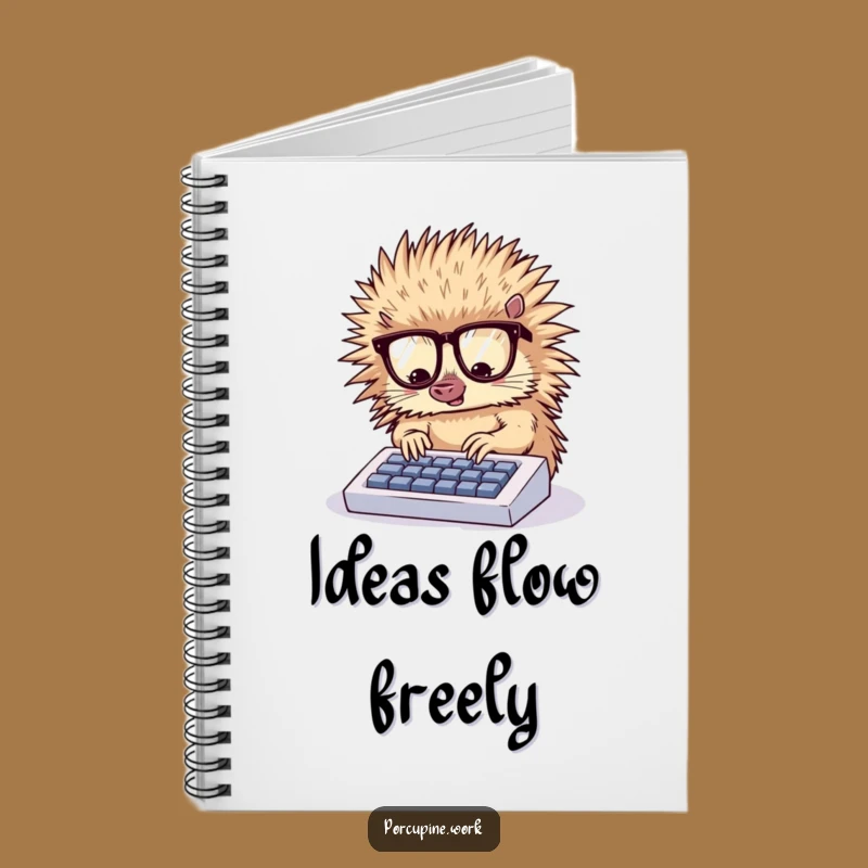 Funny Porcupine Typist Notebook: Write Your Masterpiece, A Hilarious Gift!