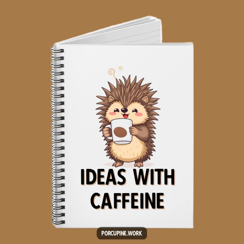 Funny Porcupine Notebook - Plan Your Triumphs with Hilarious Style!