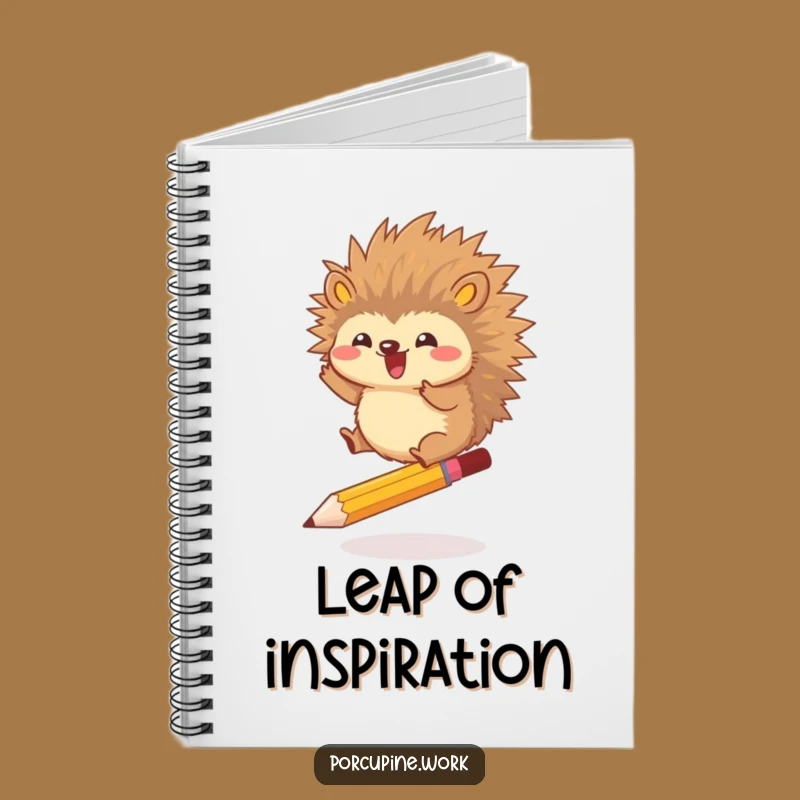 Funny Porcupine Action Notebook - Jot Down Leaps, Perfect Funny Gift!